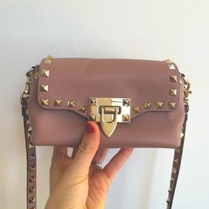 Authentic Valentino mini rock stud crossbody purse